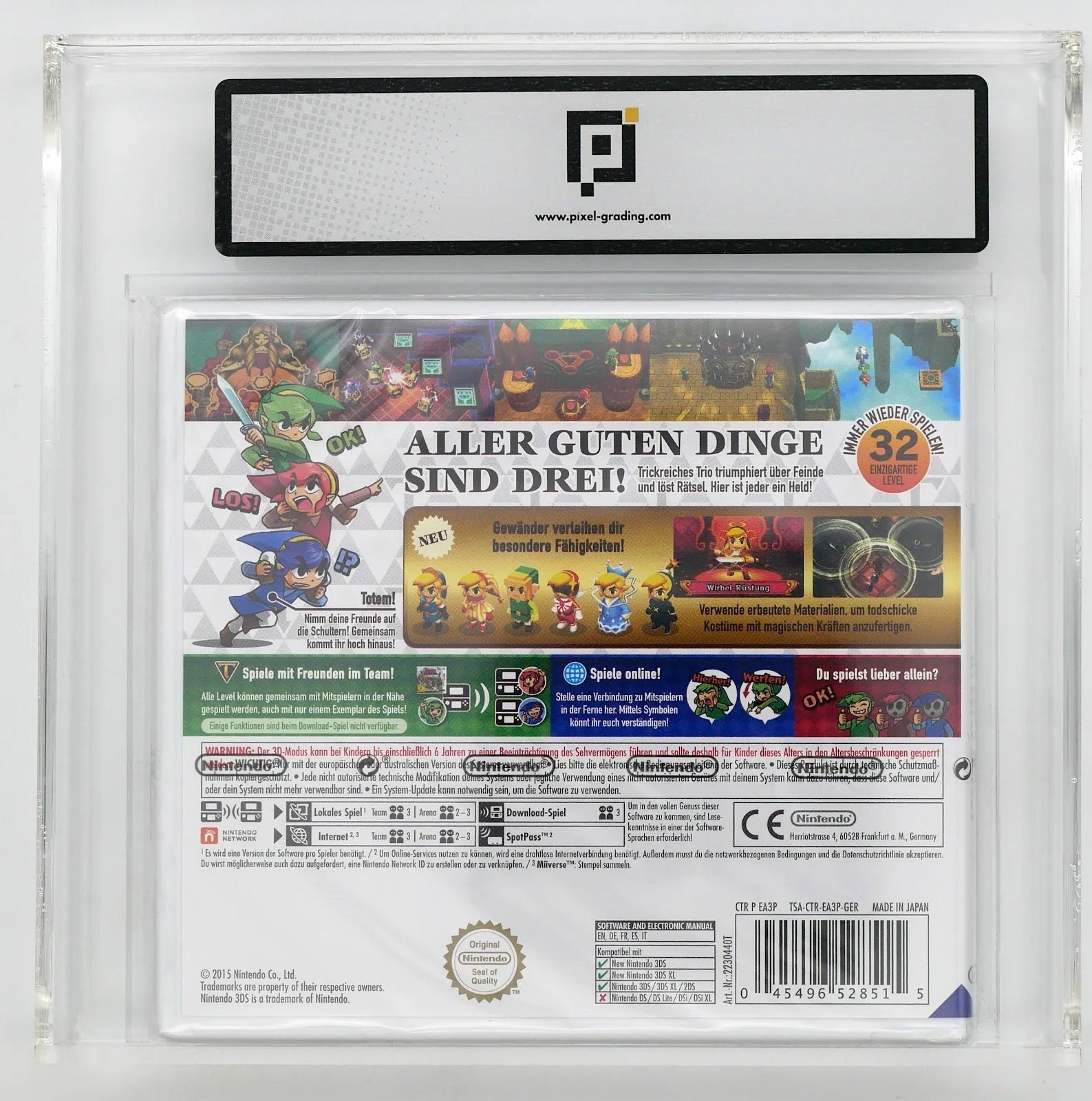The Legend of Zelda: Triforce Heroes Pixel Grading SEALED 95 33424748 (DE) · Sammlerstück