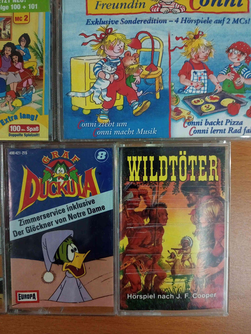 MC Kassetten-Set S58: Graf Duckula, Heidi, Conni, Benjamin Blümchen, Wildtöter Kinder