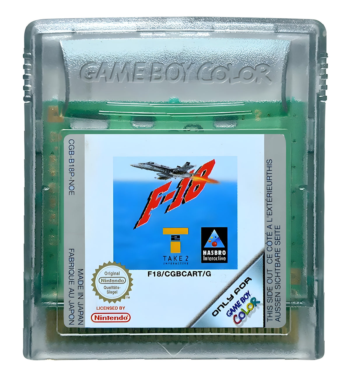 Das Modul von F-18 Thunder Strike für GameBoy Color