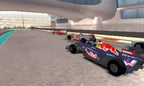 Mehrere Formel-1-Wagen in F1 2011 fahren dicht gedrängt durch eine Kurve.