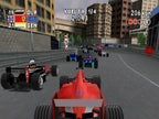 Ein roter Formel-1-Wagen fährt auf einem Stadtkurs, weitere Rennwagen sind vor ihm auf der Startgeraden zu sehen.
