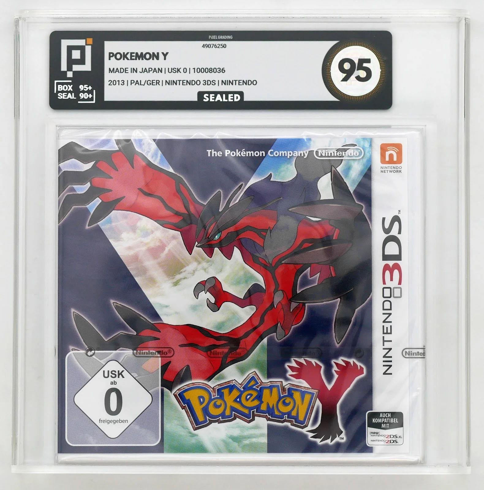 Pokémon Y Pixel Grading SEALED 95 49076250 (DE) · Sammlerstück