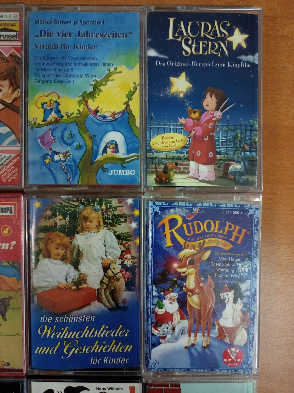 MC Kassetten-Set S52: Waldo, Lauras Stern, Rudolph, Märchen Europa Karussell Kinder
