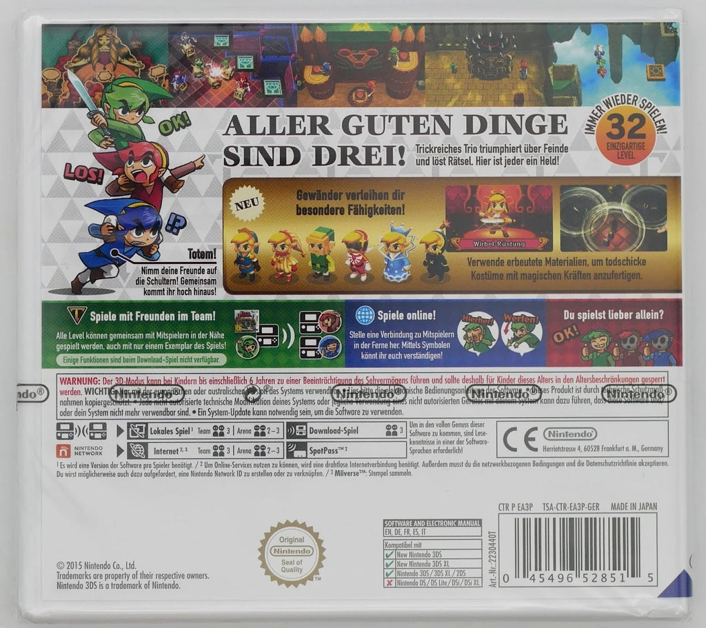 The Legend of Zelda: Triforce Heroes Pixel Grading SEALED 90+ 96541349 (DE) · Sammlerstück
