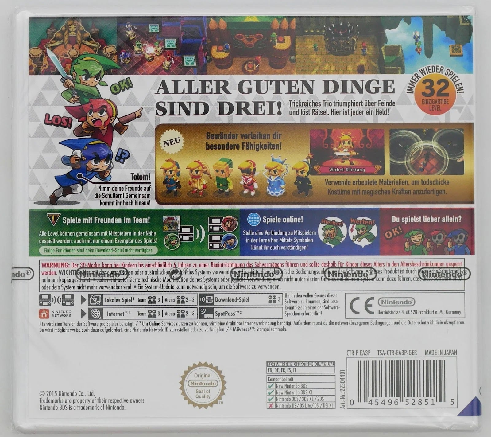 The Legend of Zelda: Triforce Heroes Pixel Grading SEALED 90+ 96541349 (DE) · Sammlerstück