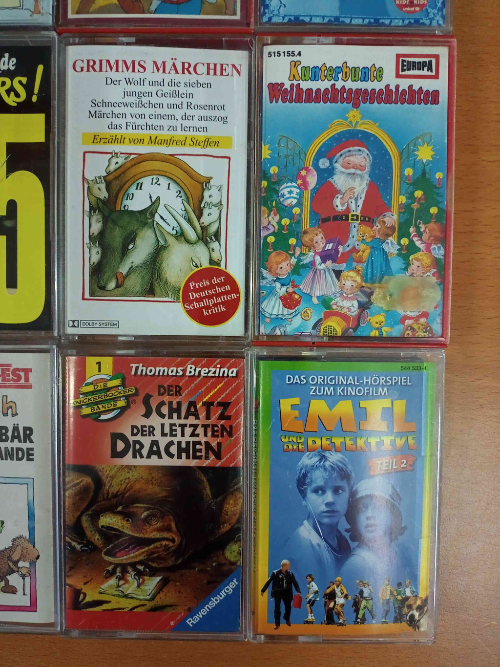 MC Kassetten-Set S51: Emil und die Detektive, Janosch, Grimms Märchen, Rudolph Kinder