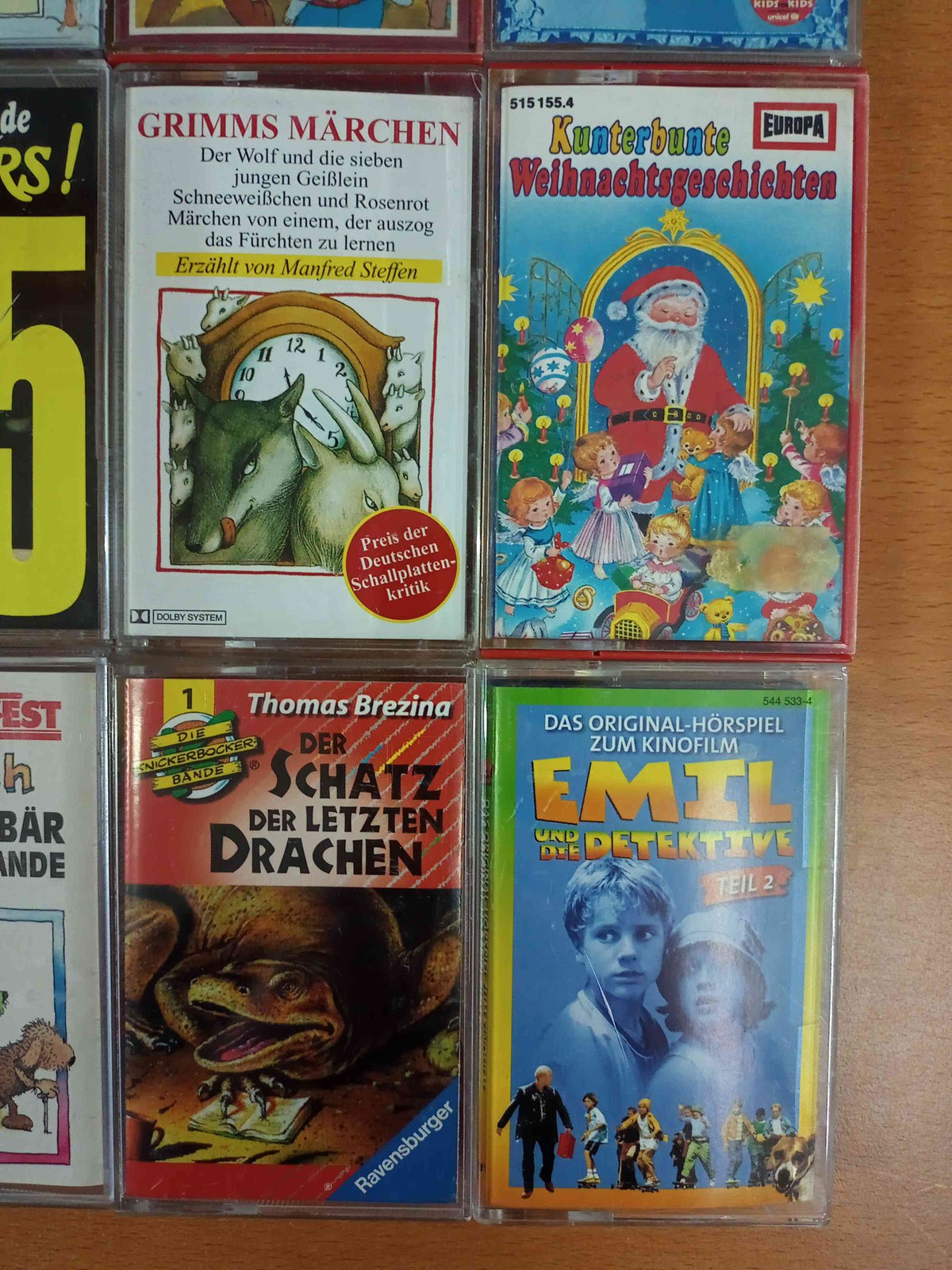 MC Kassetten-Set S51: Emil und die Detektive, Janosch, Grimms Märchen, Rudolph Kinder