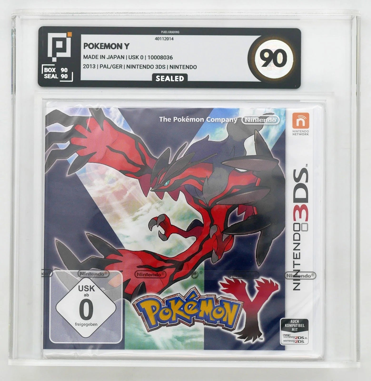 Pokémon Y Pixel Grading SEALED 90 40112014 (DE) · Sammlerstück