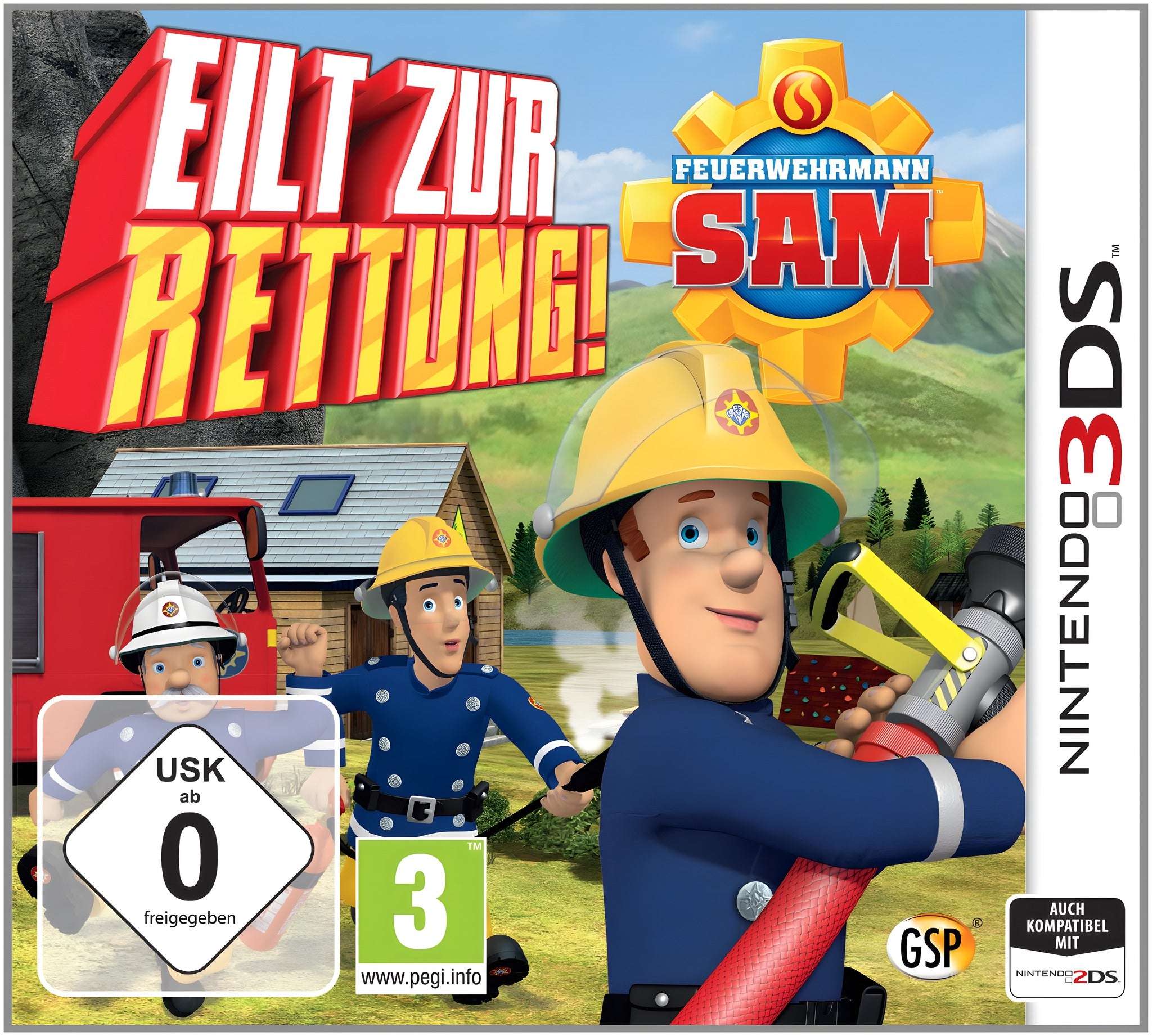 Feuerwehrmann Sam: Eilt zur Rettung! (DE) – Cover Vorderseite