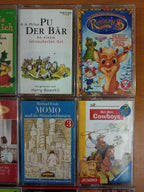 MC Kassetten-Set S47: Pu der Bär, Momo, Rudolph Europa Karussell Kinder Sammlung