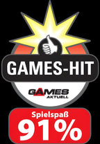Ein Games-Aktuell-Logo bewertet FIFA 13 als Games-Hit mit 91% Spielspaß.