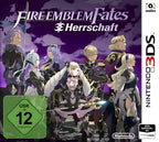 Das Cover von Fire Emblem Fates: Herrschaft für Nintendo 3DS zeigt acht Charaktere vor lila Wolken, USK ab 12.