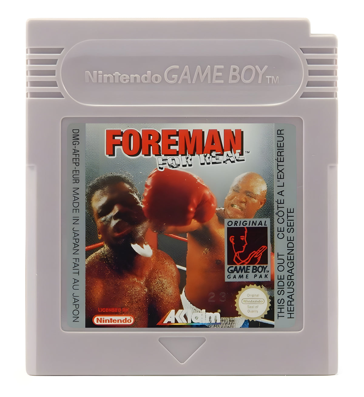 Das Modul von Foreman For Real für GameBoy