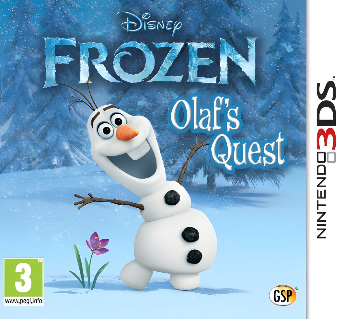 Das Cover von Frozen: Olaf's Quest für Nintendo 3DS