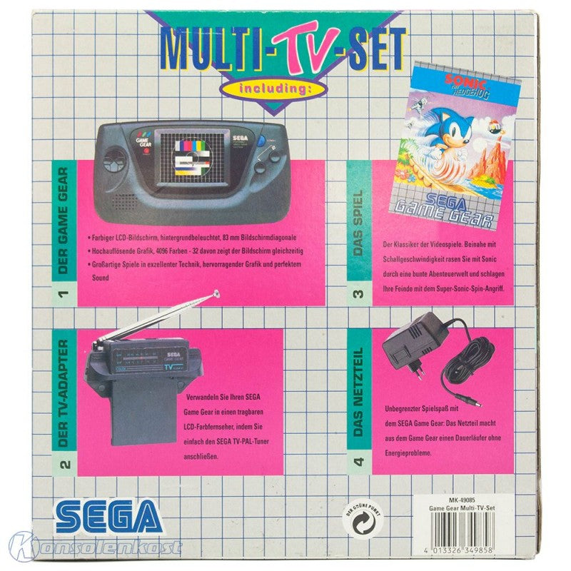 Konsole Multi-TV-Set + Sonic 1 + TV Tuner + Netzteil