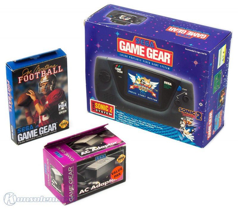 Konsole Value Pak + Sonic 2 + Joe Montana Football + US Netzteil