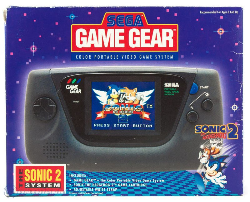 Konsole Value Pak + Sonic 2 + Joe Montana Football + US Netzteil
