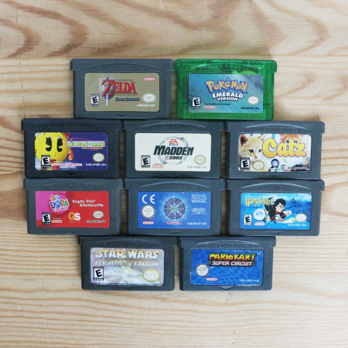 10 GameBoy Spiele zum TOP Preis! - GBA 375