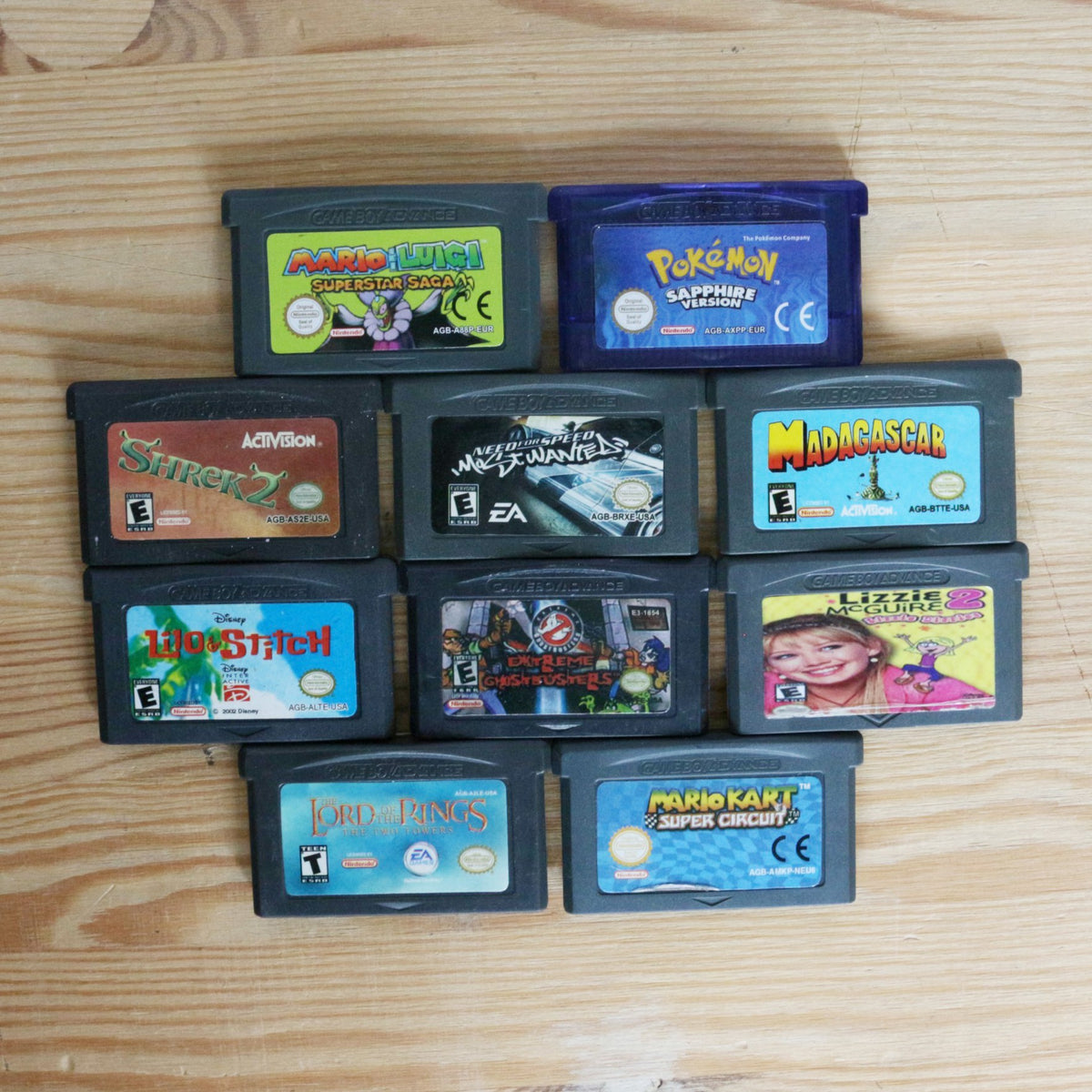 10 GameBoy Spiele zum TOP Preis! - GBA 407