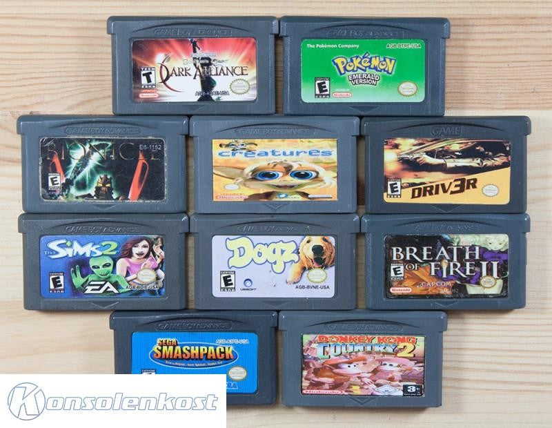 10 GameBoy Spiele zum TOP Preis! - GBA130