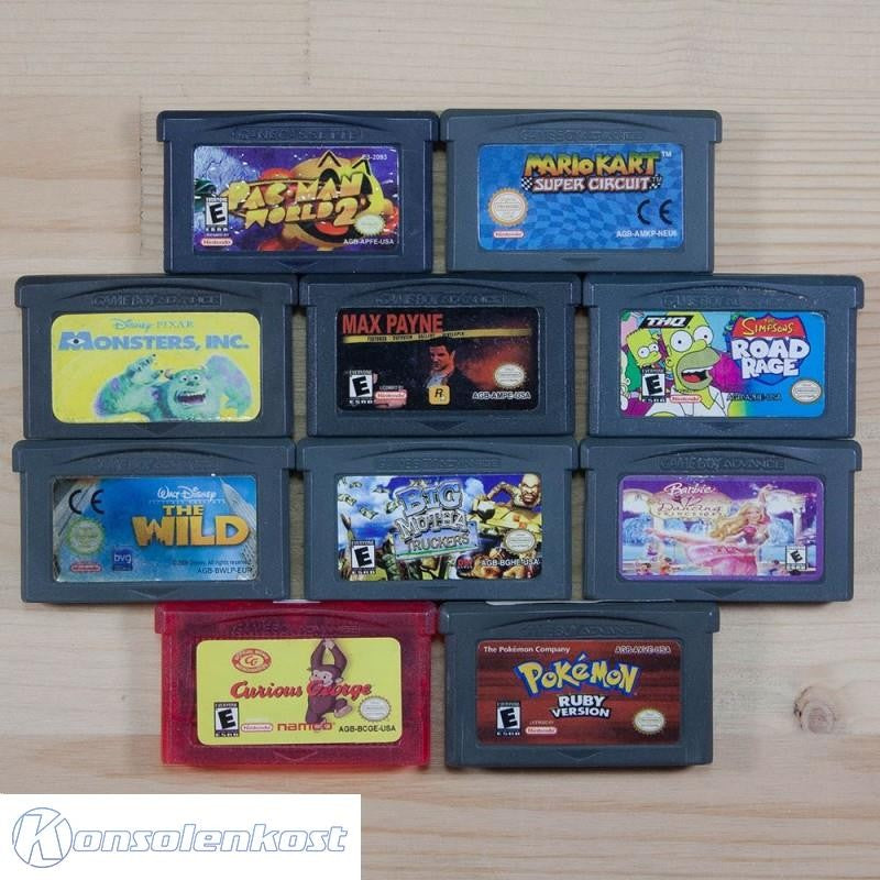 10 GameBoy Spiele zum TOP Preis! - GBA155