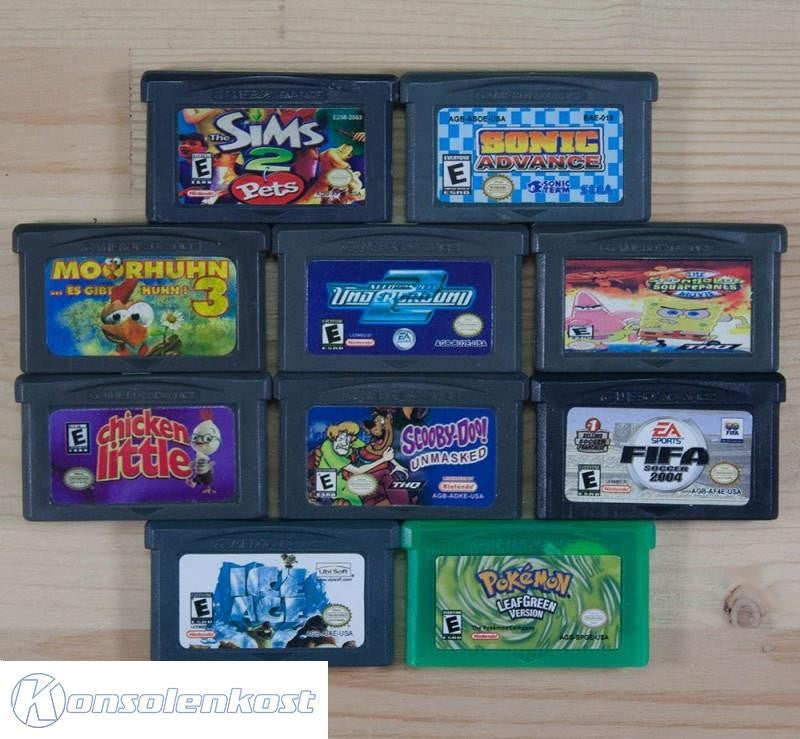 10 GameBoy Spiele zum TOP Preis! - GBA184
