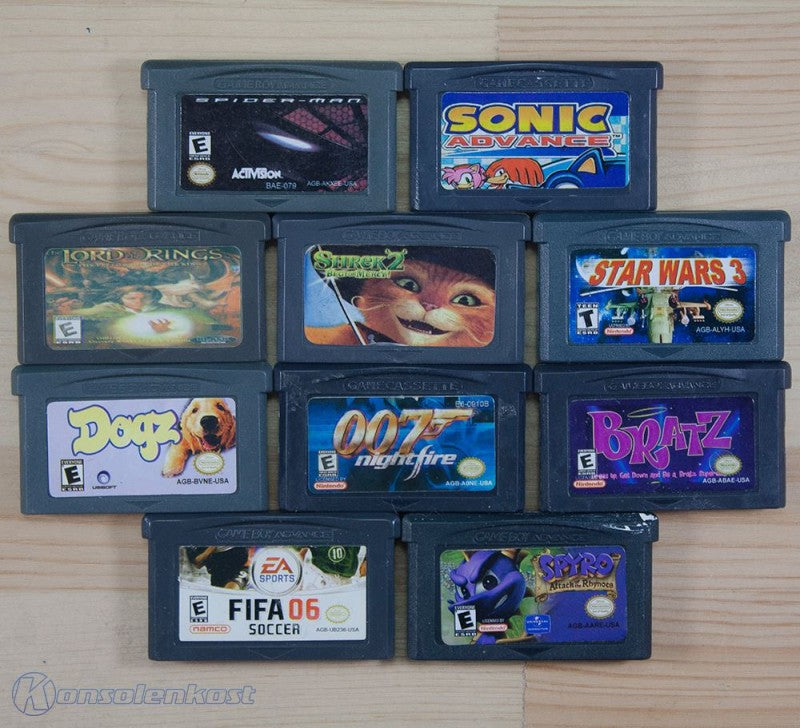 10 GameBoy Spiele zum TOP Preis! - GBA187