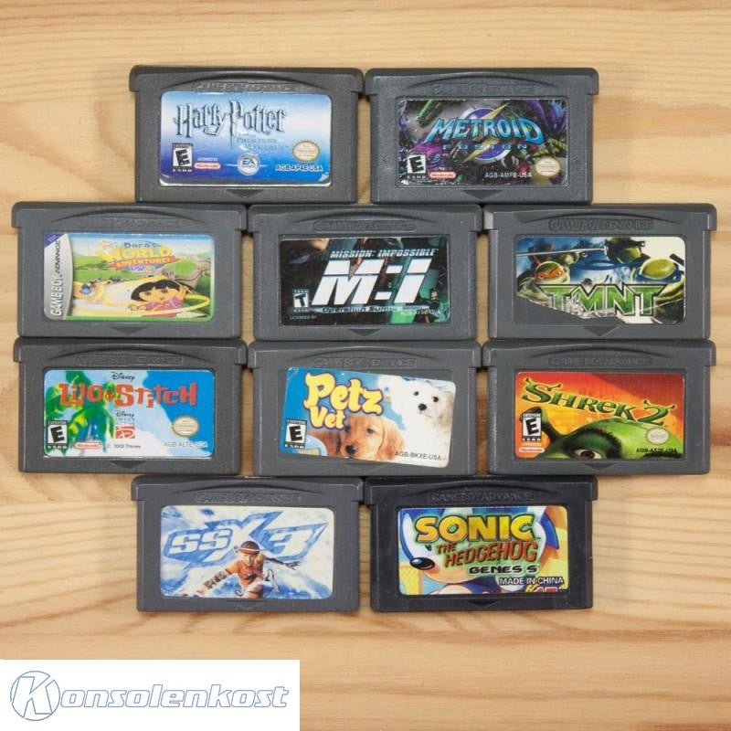 10 GameBoy Spiele zum TOP Preis! - GBA205
