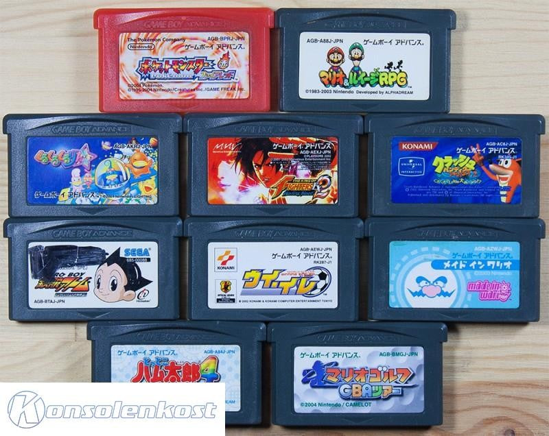 10 GameBoy Spiele zum TOP Preis! - GBA67 (JP)