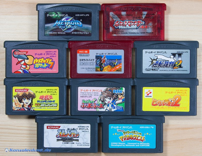 10 GameBoy Spiele zum TOP Preis! - GBA70 (JP)