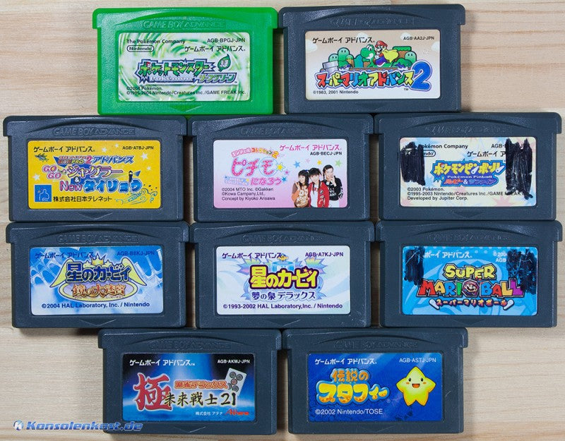 10 GameBoy Spiele zum TOP Preis! - GBA71 (JP)