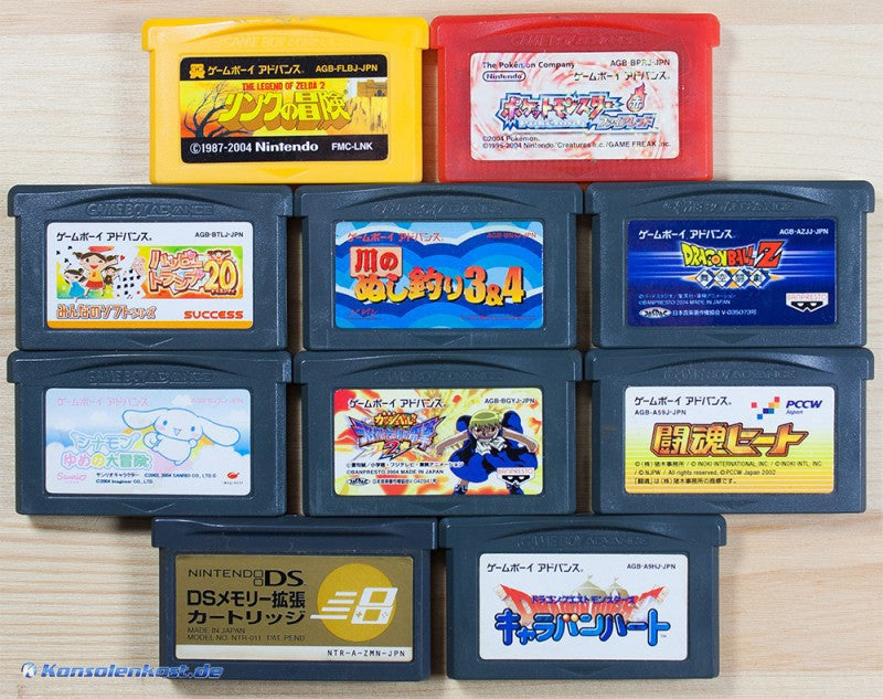 10 GameBoy Spiele zum TOP Preis! - GBA73 (JP)