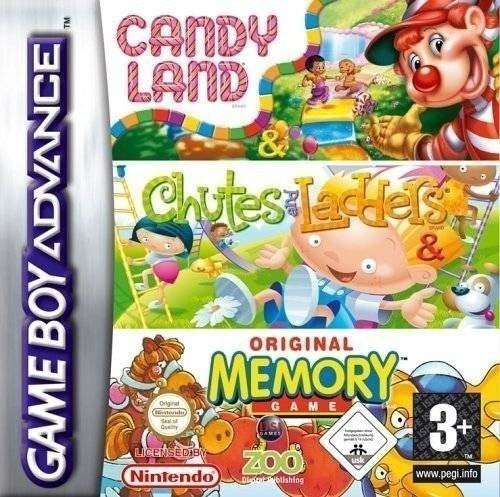 3 in 1: CandyLand + Chutes & Ladders + Memory