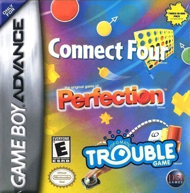 3 in 1: Connect Four + Perfection + Trouble