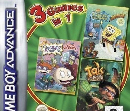 3 in 1: SpongeBob Supersponge + Rugrats Party + Tak: Power of Juju