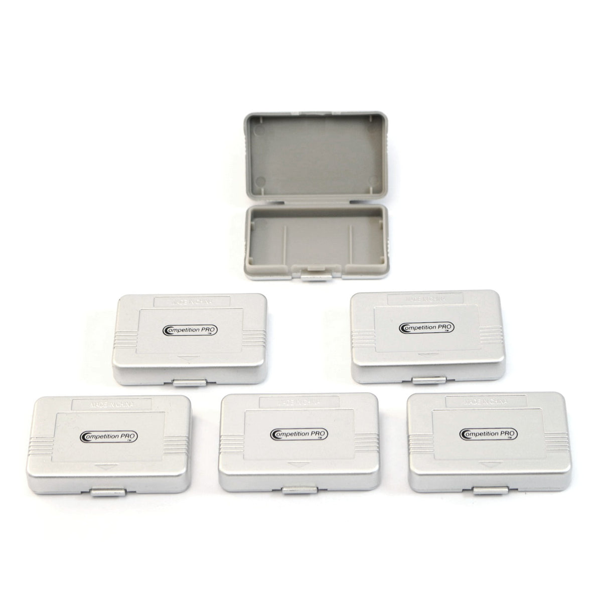 6 Cases / Hüllen für Module silber [Competition Pro]