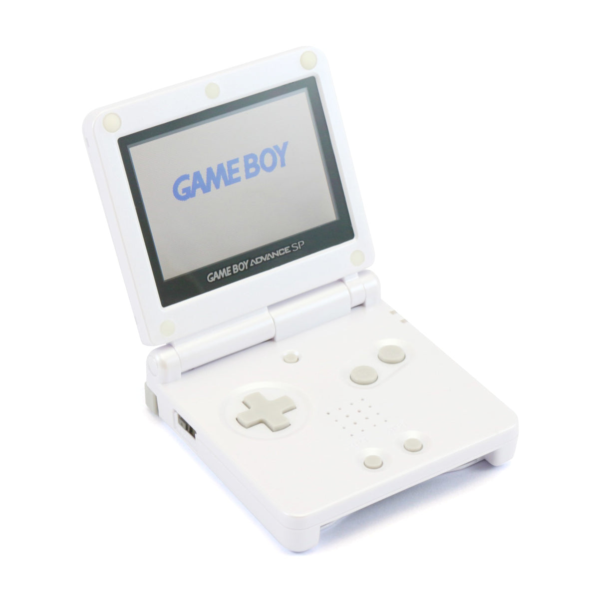 Konsole GBA SP Pearl White / weiß IPS V2 LCD Display Mod + Netzteil