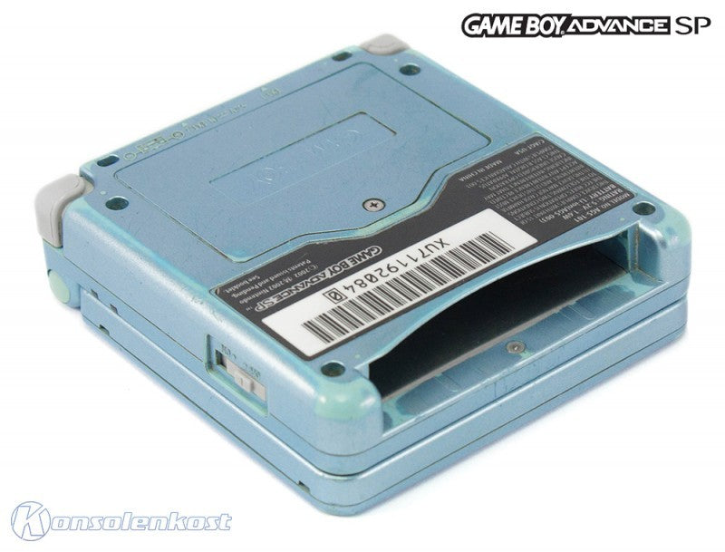 Konsole GBA SP AGS-101 Arctic Blue / blau + Netzteil