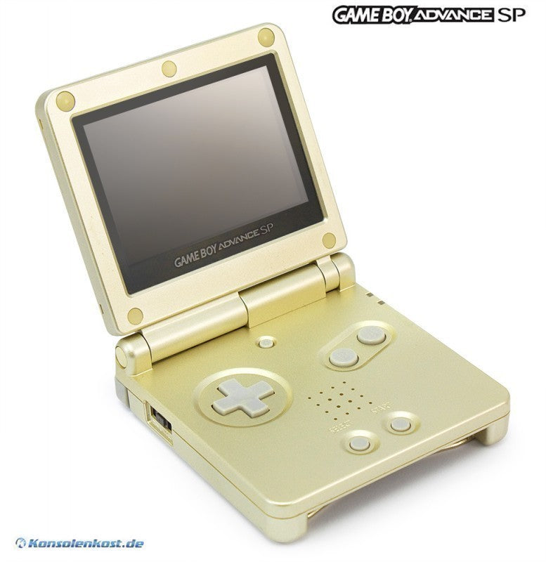 Konsole GBA SP AGS-101 Goldene Edition + Netzteil — Goldene Edition