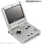 Konsole GBA SP AGS-101 + Netzteil Silber / Custom Case Mod Mario [Platinum]