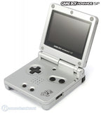 Konsole GBA SP AGS-101 + Netzteil Silber / Custom Case Mod Mario [Platinum]