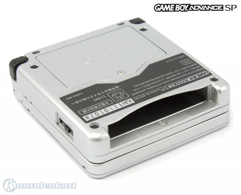 Konsole GBA SP AGS-101 + Netzteil Silber / Custom Case Mod Mario [Platinum]