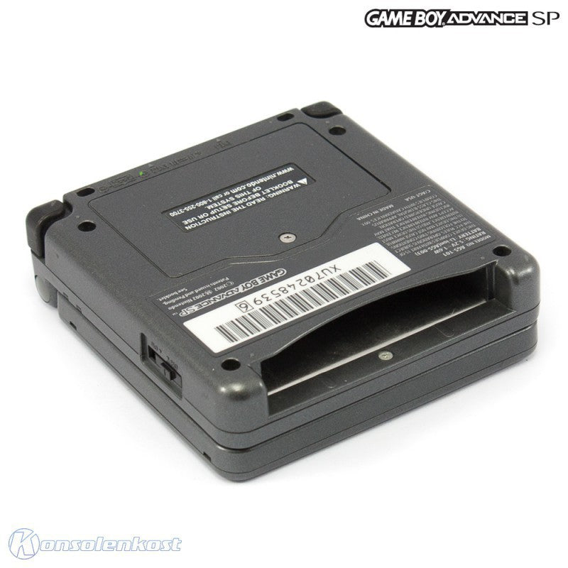Konsole GBA SP AGS-101 Onyx Black / Anthrazit + Netzteil