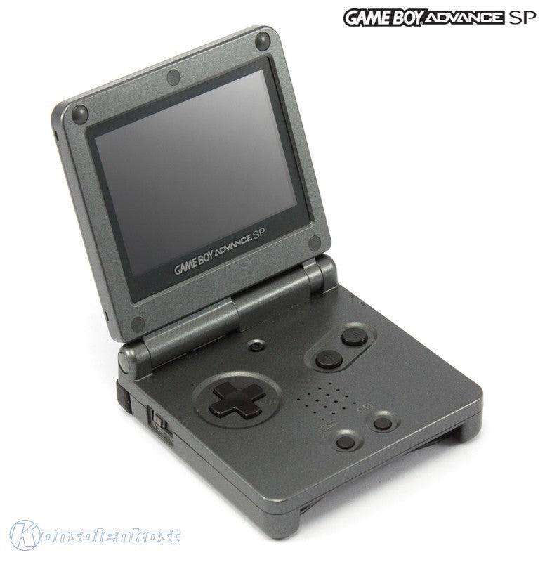 Konsole GBA SP AGS-101 Onyx Black / Anthrazit + Netzteil