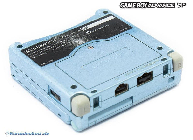 Konsole GBA SP AGS-101 Pearl Blue + Netzteil