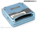 Konsole GBA SP AGS-101 Pearl Blue Target Edt. + Spiel SMW + Tasche + Zubehör