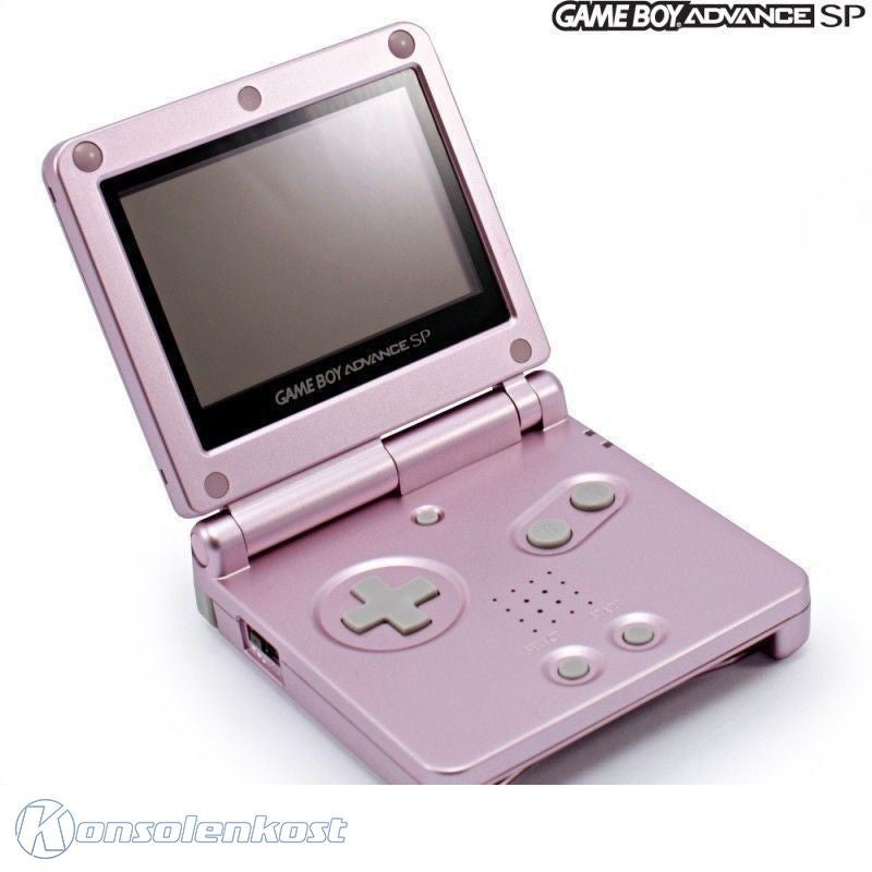 Konsole GBA SP AGS-101 rosa / pink + Netzteil