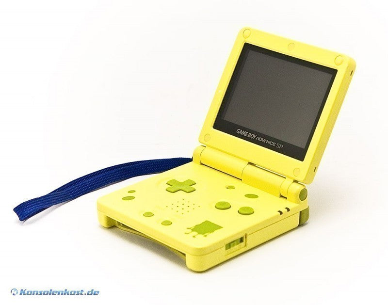 Konsole GBA SP AGS-101 Spongebob Edition mit Tasche + Netzteil — Spongebob Edition mit Tasche