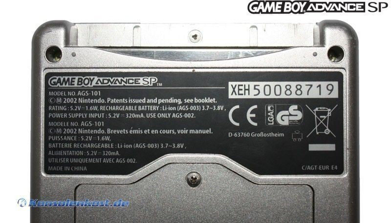 Konsole GBA SP AGS-101 Tribal Edition + Netzteil — Tribal Edition