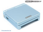 Konsole GBA SP Arctic Blue / blau + Netzteil